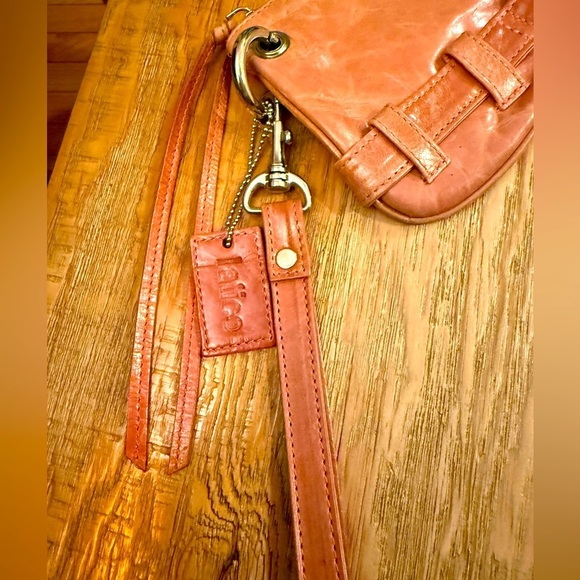 Latico Pink Leather Wristlet Clutch Silver Hardware 10x5 - Picture 4 of 6